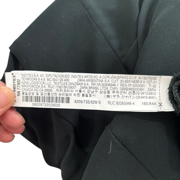 ZARA WOMAN BLACK LONG JUMPSUIT WITH BEADED SHOULDER STRIPE 8209/733/529 Small - Picture 15 of 15